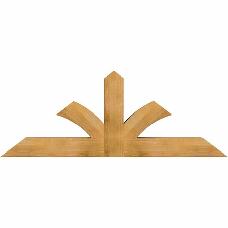 Ekena Millwork Richland Rough Sawn Timber Gable Bracket, Western Red Cedar, 72"W x 27"H x 6"D x 6"F, 9/12 Pitch GBW072X27X0606RIC00RWR